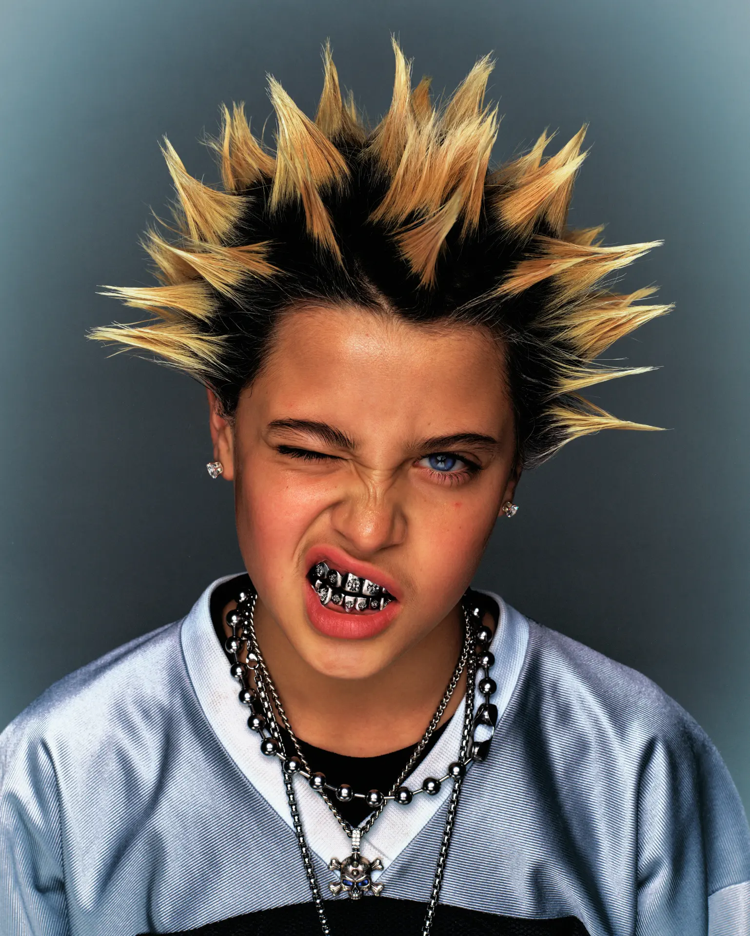 Spiky hair portrait