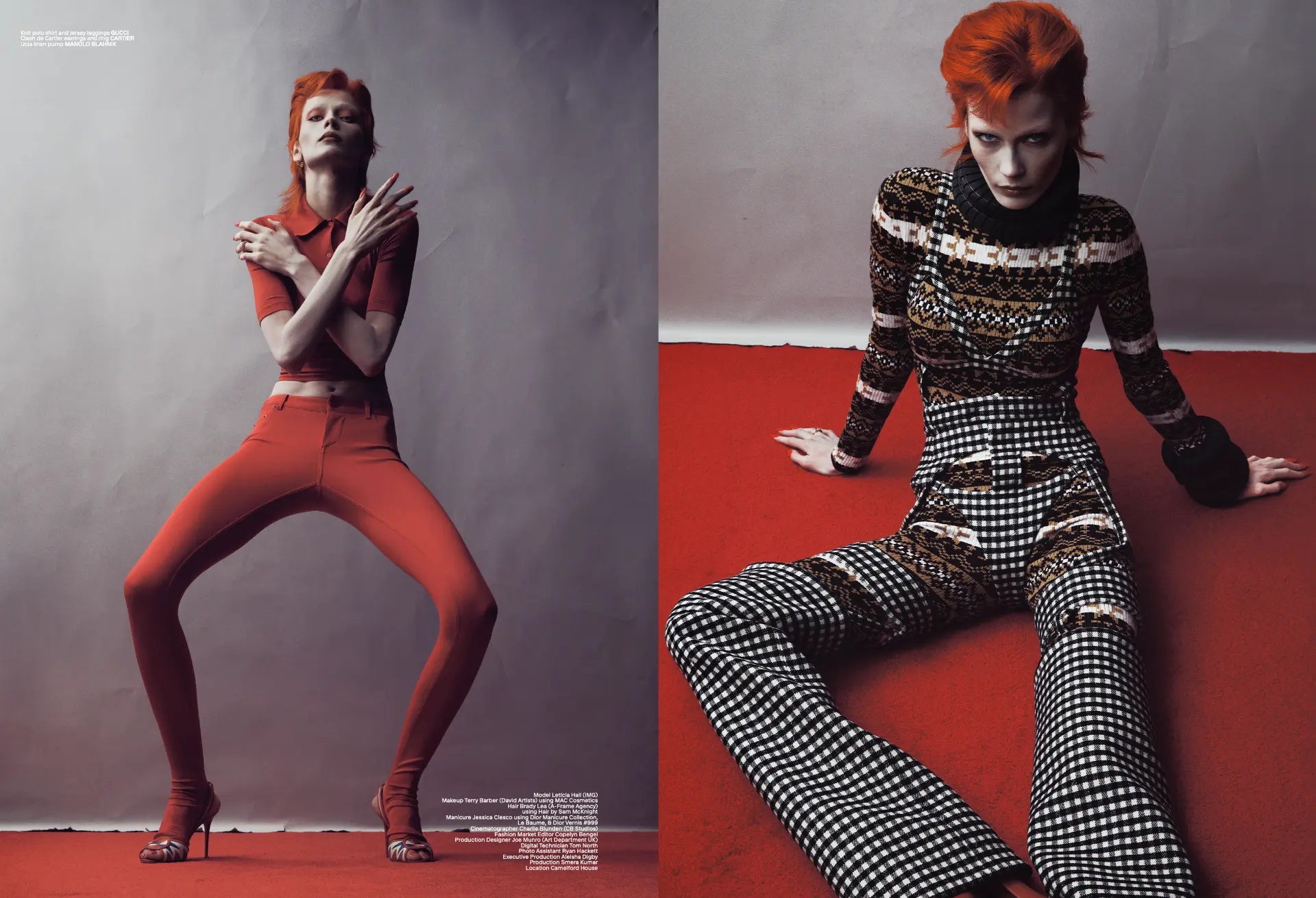 ZIGGY — opening magazine spread with two red-haired figures