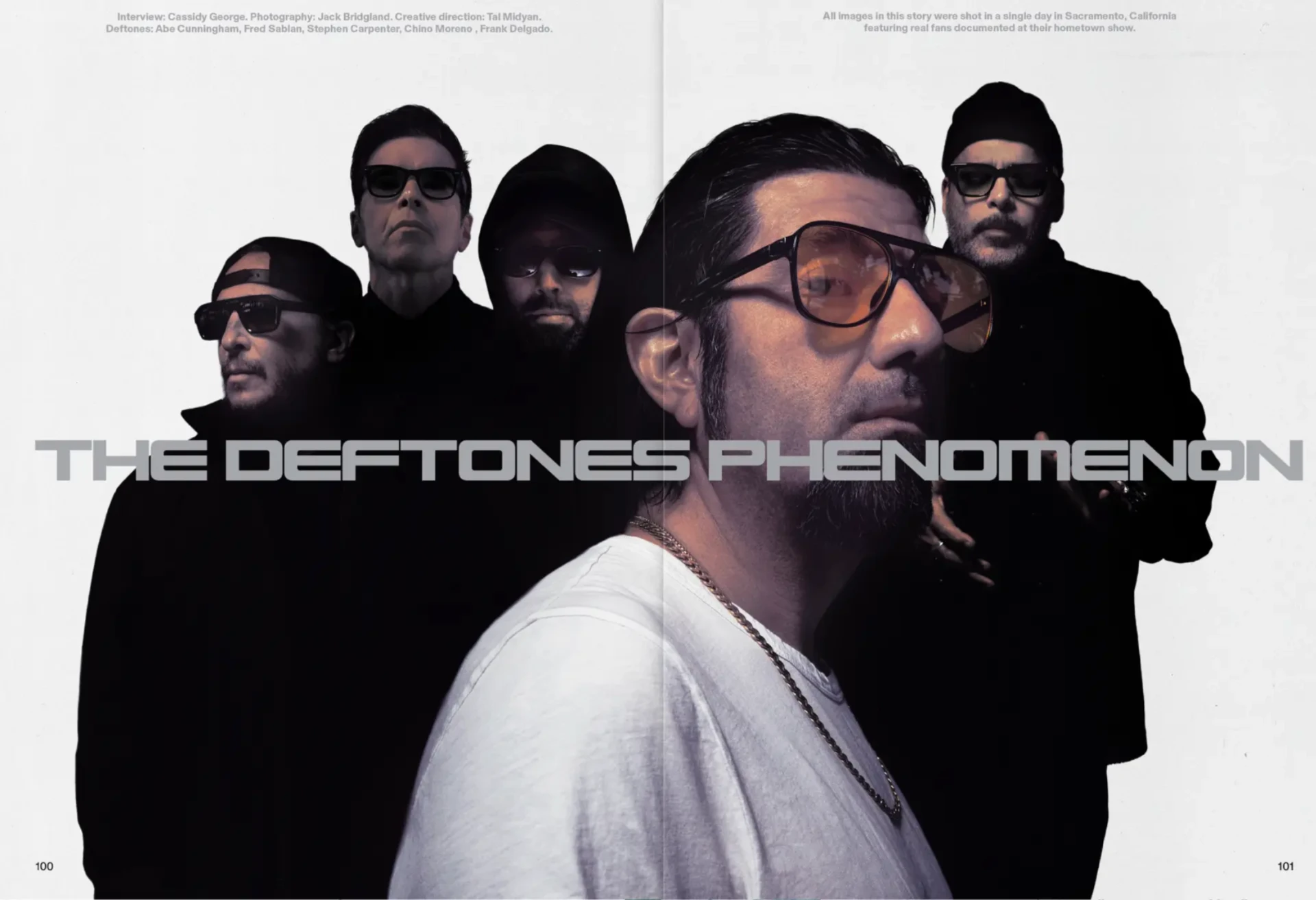 DEFTONES x 032c — The Deftones Phenomenon band portrait spread
