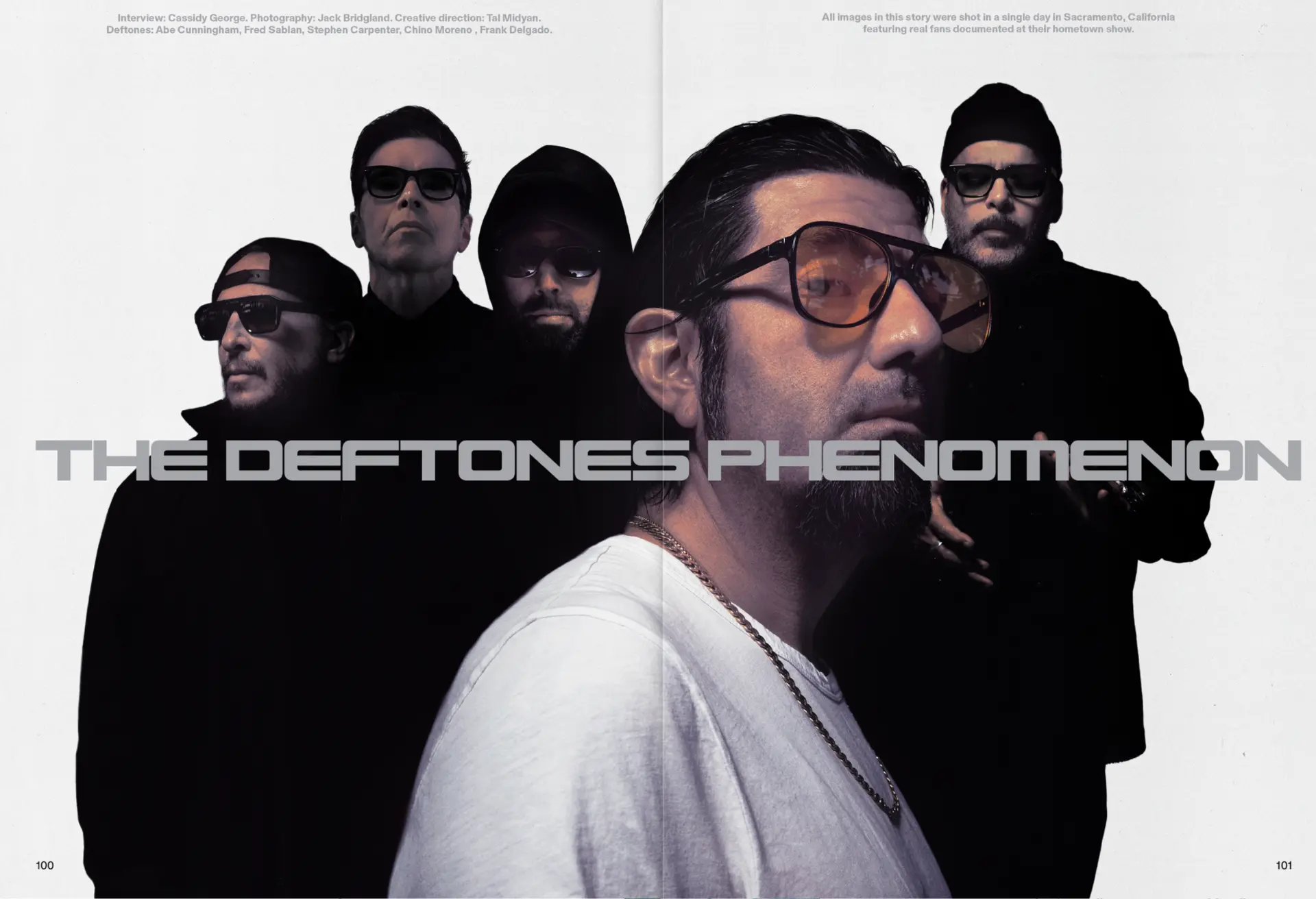 DEFTONES x 032c — The Deftones Phenomenon magazine spread