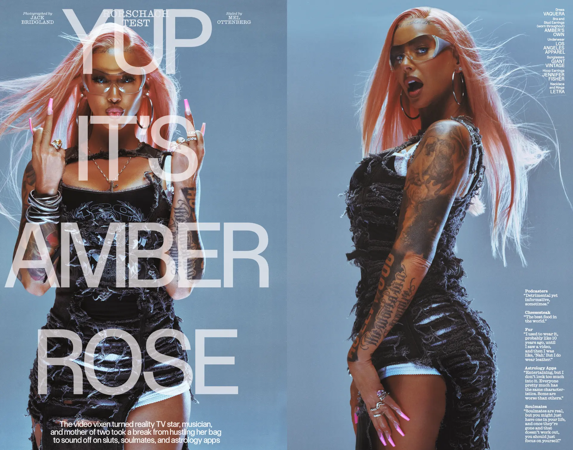 Amber Rose — 'Yup It's Amber Rose' magazine cover spread