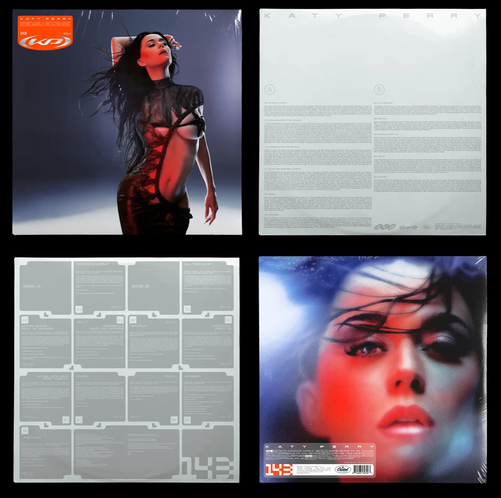 Katy Perry — 143 vinyl sleeve layout