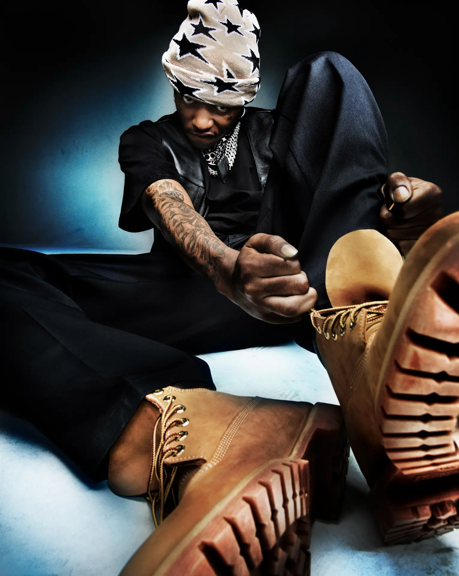 Beanie and boots portrait