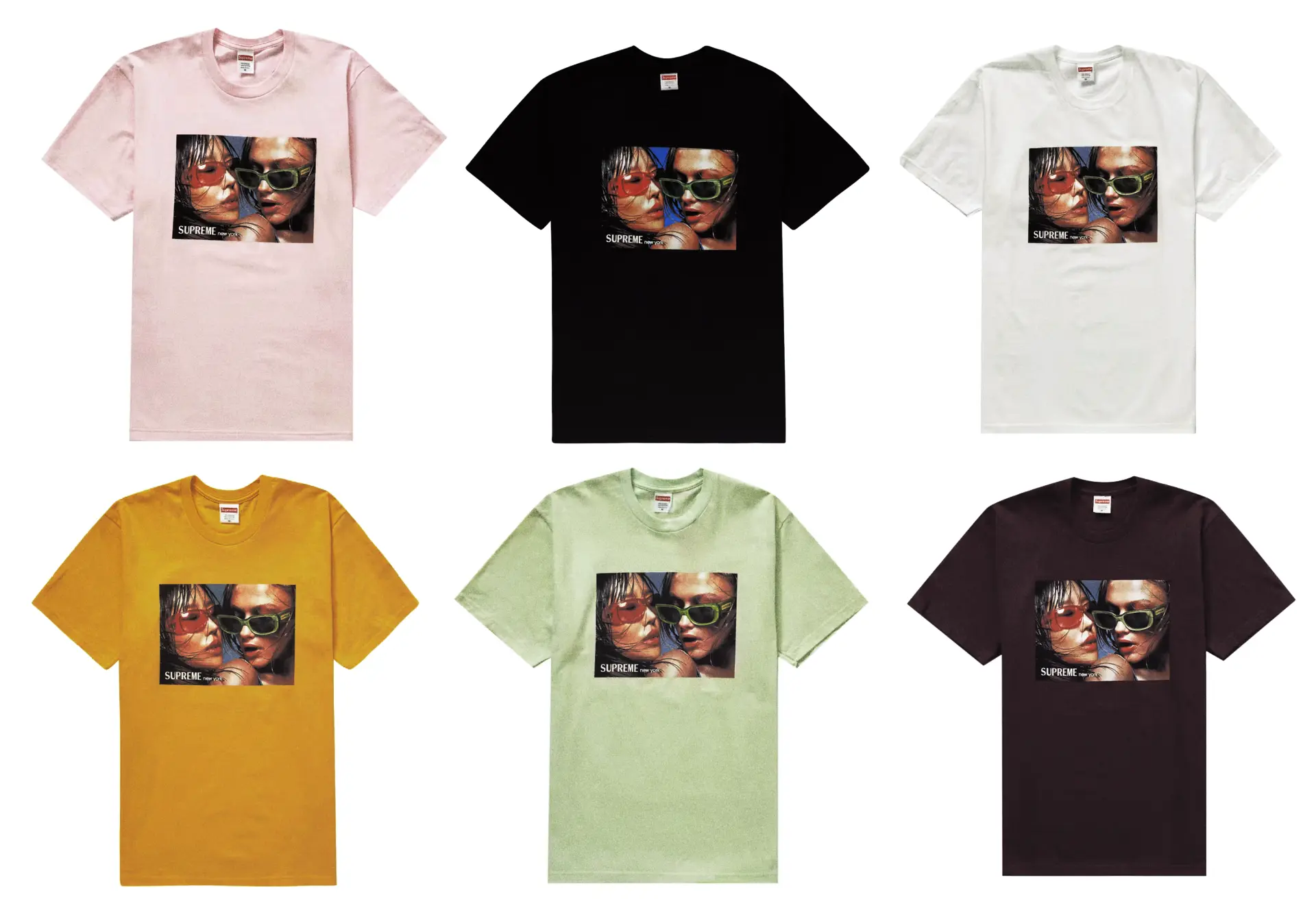 Supreme Eyewear — six graphic t-shirts in assorted colours