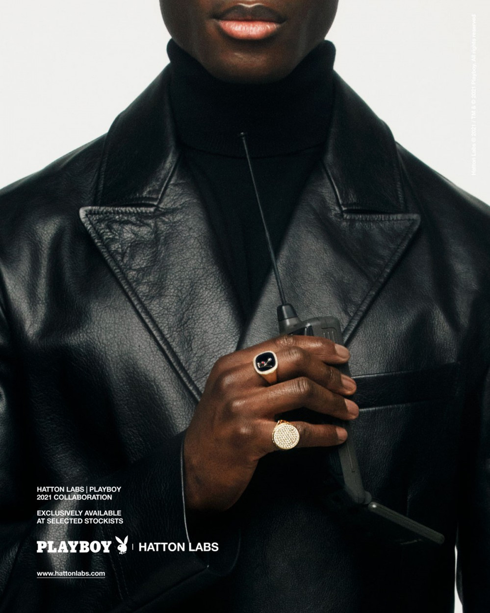 Playboy x Hatton Labs — signet rings with walkie-talkie